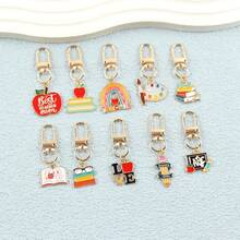 10pcs Teacher Keychains Bulk Teachers Appreciation Gifts In Bulk For Women Men Thank You Keyring Gifts - Multicolor - View 4