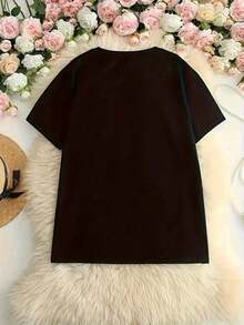 Opción Popular: Lo que hago en mi tiempo libre: leer, comprar libros, estudiar libros, revisar libros, discutir libros, reorganizar libros. Suéter casual de cuello redondo para uso diario, camiseta de mujer cómoda y suave de puro algodón. - Negro - Ver 3