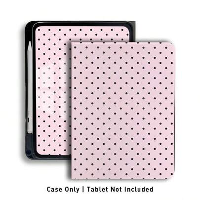 1 ốp lưng dạng gập cho máy tính bảng có khe đựng bút, tương thích với Matepad SE 11/Matepad 11/Matepad 11.5S/Matepad 10.4in/Matepad Pro 11in, 12.2in/Matepad Air 12in và các dòng máy phổ biến khác, họa tiết chấm bi. Tương thích với Honor Pad 8/9/10, Honor GT 11.5inch/X7/X8A/X9/X8Pro/X9Pro/V9/V8 Pro và các dòng máy phổ biến khác. Phù hợp với , Apple thế hệ thứ 10/11 2025 (A16) và A9/A9+.
