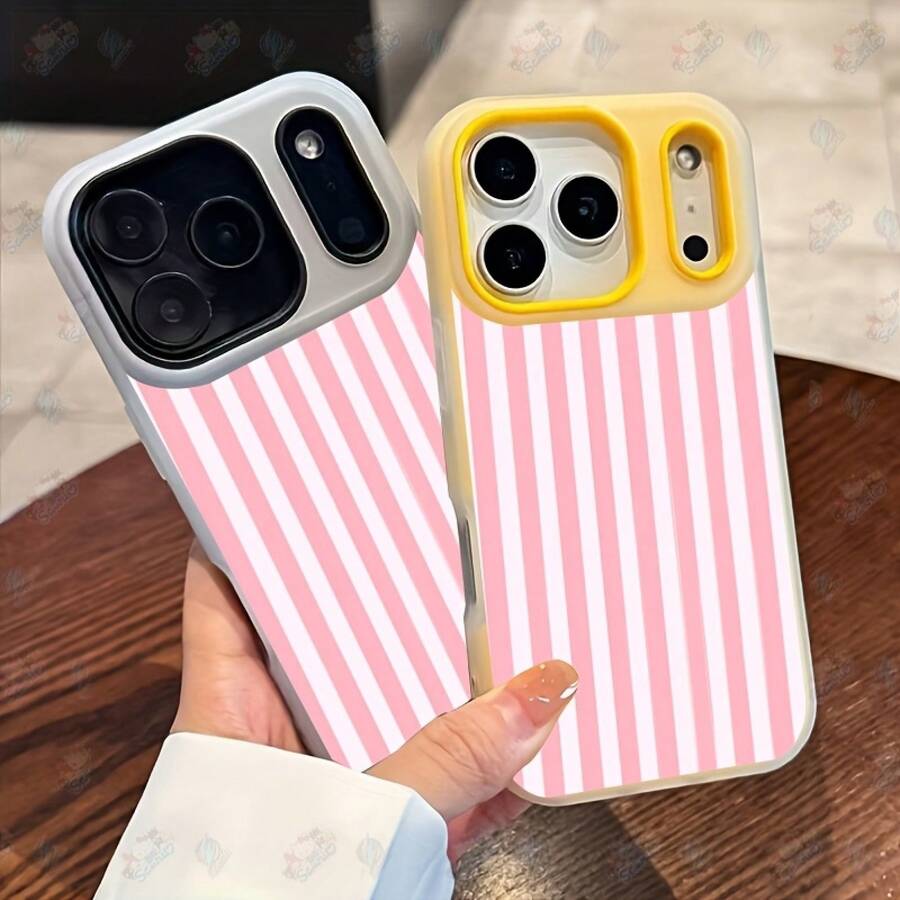 Funda para Teléfono - Funda para Teléfono Compatible con 17 15 15 Plus 15 Pro 16 16 Plus 16 Pro 16e 16 Pro 17 Pro 17 Air 17 ProMax 14, Antigolpes, Tacto Suave, Multicolor, Magnética, Regalo de Cumpleaños, Patrón de Rayas Rosadas.Adecuado para varios modelos de 17, 16, 15, 14, 13, 12, 11, Plus, Air, Pro Max - Gris - Ver 1