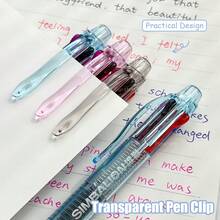 1 bút bi nhiều màu 4 trong 1, ngòi 0.5mm, 4 màu, bút đánh dấu sáng tạo, văn phòng phẩm dùng cho học tập và văn phòng. - Bút bi bốn màu - Xem 4