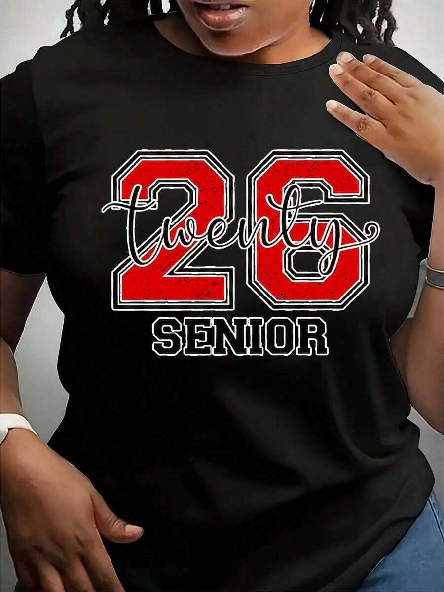 Camiseta Retro Comfort Senior 2026, Camiseta de Graduación 2026, Camiseta Divertida de Graduación, Regalo de la Clase de 2026, Camiseta de Graduación de Secundaria - Negro - Ver 1