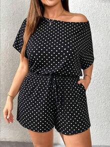 Mono de talla grande para mujer, ropa de verano, shorts, hombros descubiertos y graciosos, conjunto de verano para mujer, atuendo de rave de festival, conjunto de verano para vacaciones de mujer, mono casual de mujer - Multicolor - Ver 7