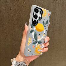 Funda para teléfono: Funda multicolor electrochapada para Samsung S23, a prueba de golpes, suave, resistente a las manchas, con ilustración de limón. - Verde - Ver 6