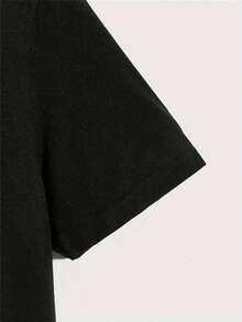 Camiseta deportiva para hombres que absorbe la humedad, de algodón puro, impresa, de manga corta, cómoda, ajustada y de estilo casual. blusa de mujer de talla grande - Estilo - Ver 4