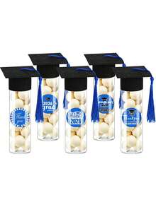 Graduation Party Candy Tube Decorations, With Graduation Cap And Tassel, Transparent Plastic Container Suitable For Graduation Party Favors, Party Decorations, Gift Giving, Also Suitable For Gift Boxes, Candy Packaging, Back To School Season And Teacher's Day Gift Boxes - One Size Fits All - View 8