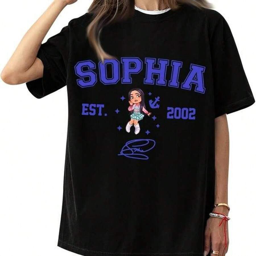 Camiseta unisex de manga corta, KatseyeTopsChicaGrupoMiembroMercancíaCamisetaMujeresCortoMangaCamisasGenialT. RendyY2KInformalRountopsdemujer, MichaelJacksonGraphicT-shirtSweetDesign,SummerCasualWear,HotWeatherWear,t-shirtsforwomen,t-shirtsformen,men's t-shirts,,y2k,spiderman,giftsforhisboyfriend,RetroVintage,men's gym t-shirts, spiderman,  World Championship 2026 T-shirt, , regalos para su novio - Negro - Ver 1