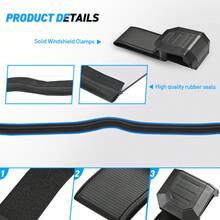 nilight Frokom Front Half Windshield, X3 Half Windshield Fit For 2017 2018 2019 2020 2021 2022 2023 Can-Am Mavericker X3 Turbo / X DS Turbo R / MAX Turbo / MAX X RS Turbo R/2018 X3 900,UTV Wind Deflector Durable Off Road Outdoor Riding Accessory Chunfeng-2000: Full Throttle - C - View 6