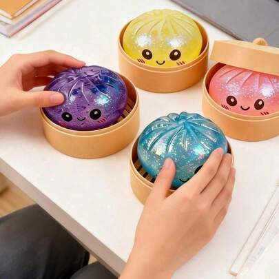 Extra Large Dumpling Squishy Stress Relief Toy, Soft TPR, Random Style, Valentine & Easter Gift For Kids