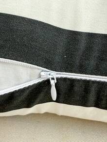 1 chiếc vỏ gối trang trí bằng cotton 100%, thiết kế khóa kéo ẩn, phù hợp trang trí phòng khách, phòng ăn và phòng ngủ, mềm mại và thoải mái, phong cách tối giản. - Nhiều màu - Xem 8