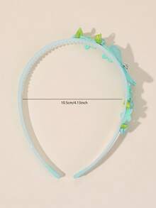 1pc Green Flower & Butterfly Headband, Delicate Rose Mesh Butterfly Decor Hair Hoop, Spring/Summer Girls & Teens Hair Accessory, Suitable For Daily Wear - Green - View 6
