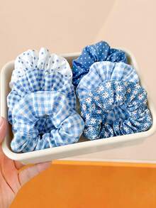 6/1pc Satin Scrunchie, High Elasticity No Damage To Hair, Basic Vintage Sweet Hair Accessory - Suitable For Women And Girls, Daily Wear, Dating, Vacation, School - Multicolor - View 12