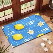1 件柠檬印花吸水垫/沥水垫，适用于咖啡机、餐具 - 涤纶吸水桌面保护垫，带橡胶防滑垫，可用于厨房台面装饰、家庭酒吧和餐桌 - 彩色 - 查看 6