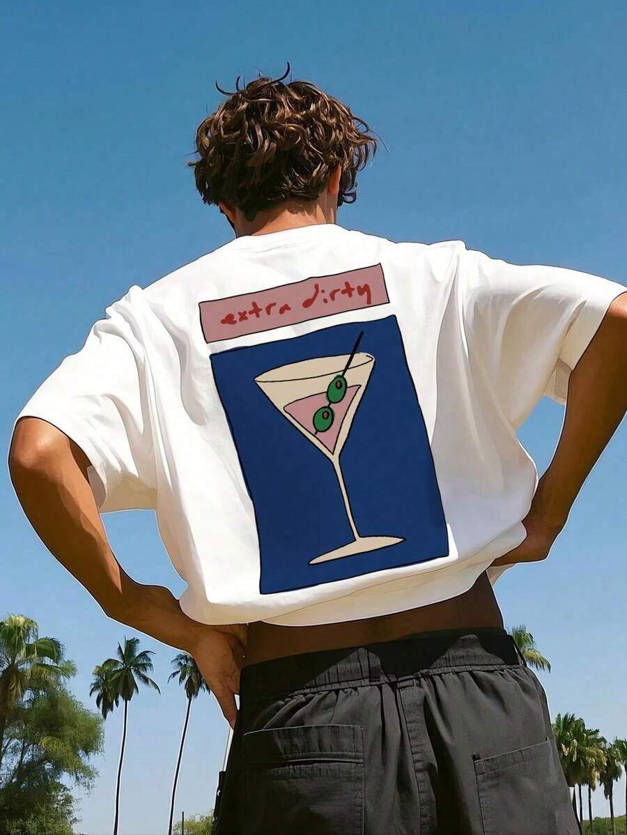 Soft.1pack.100%Cotton.Men's Solid Color Round Neck Short Sleeve Casual T-Shirt.Casual Summer - White - View 1