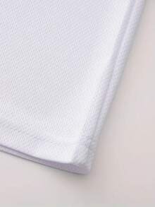 Casual Style Men's T-Shirt Peace Text Design Summer Wear Gift For Friends - White - View 3
