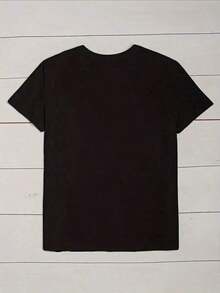 short-sleeveBlusas>Bonito Camiseta gráfica para trabajadoras de la salud - Negra con texto llamativo y vibrante - Ropa de enfermería diaria casual de cuello redondo - Regalo lavable para profesionales de la salud, Top de enfermera, Ropa de personal, Camiseta de manga corta, Impresión de alta calidad, Profesional 100% Cotton Blusas Para Mujer Casual100% Cotton - Negro - Ver 3