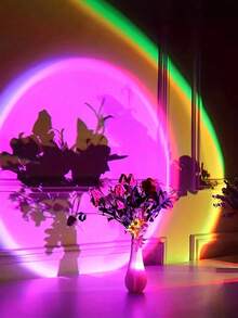 Proyektor Lampu Matahari Terbenam, Lampu Matahari Terbenam RGB, Lampu Suasana Visual Romantis, Colokan USB dengan Kontrol Jarak Jauh, Lampu Malam Lantai Proyektor LED, Cocok untuk Fotografi, Selfie, Suasana Siaran Langsung, Lampu Dekorasi Ruang Tamu dan Kamar Tidur - cahaya polikromatik - View 6