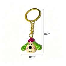 Gothic Style Girl Accessory, Unique Niche Design Cartoon Puppy Keychain, Versatile Cute Gothic Bag Charm, Alloy Keyring, All Year Round - Cute - View 5
