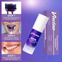 Juego de pasta de dientes y cepillo de dientes con sabor a uva y morado, pasta de dientes con sabor a menta y morado, pasta de dientes blanqueadora de limpieza profunda, cuidado oral, pasta de dientes y cepillo de dientes, uso diario, pasta de dientes limpiadora, diseño exclusivo, pasta de dientes blanqueadora - Weichuan - Tubo individual - Sabor a menta - Pasta de dientes morada (verde) - Ver 10