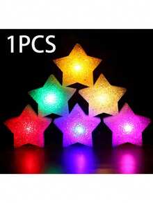1 pieza/2pcs Luces de estrella pequeña de mano, accesorios de actuación en escenario, accesorios decorativos de estrella de cinco puntas brillante de mano, adecuados para actuaciones de danza, actuaciones de coro, conciertos, fiestas, cumpleaños y actuaciones festivas - Multicolor - Ver 38