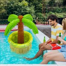 1pc Large Inflatable Coconut Ice Bucket Toy, Inflatable Water Toy, Inflatable Palm Tree Beverage Holder, Water Party, Pool Party, PVC Coconut Tree - A - View 7