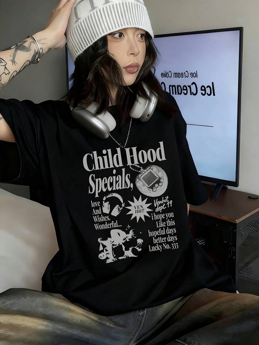 Women T-Shirts - Black - View 1