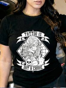 Camiseta de mujer 100% algodón "Los sueños marcan el camino" - diseñada con un motivo de astronauta espacial, adecuada para el verano, uso diario informal, salidas familiares y como regalo corporativo para actividades de team-building, suave y cómoda. - Negro - Ver 8