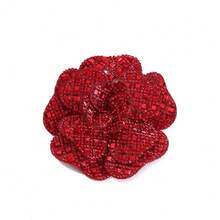 1pc Handmade Rhinestone Applique Patch, DIY Clothing, Bag, Shoe Decoration Floral Accessory, Multi-Color Shiny Crystal Sewing Embellishment - Flowers - View 16