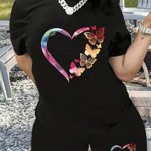 Camiseta para Mujer con Estampado de Diente y Pasta Dental, Manga Corta - Negro - Ver 1