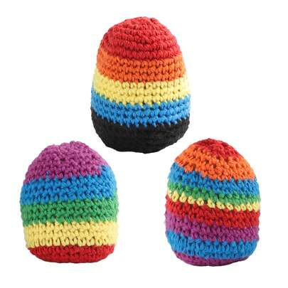 A Set Of 3 Handbags, Hand Woven Sandbags, Multi Colored, Filled With Sand, Suitable For Outdoor Use (Multi Colored+3pcs)