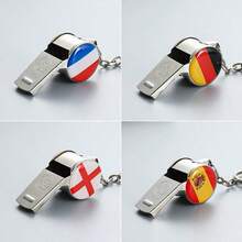 1pc World Cup Whistle, Cheering For National Team Football Fans Commemorative Keychain - Multicolor - View 3