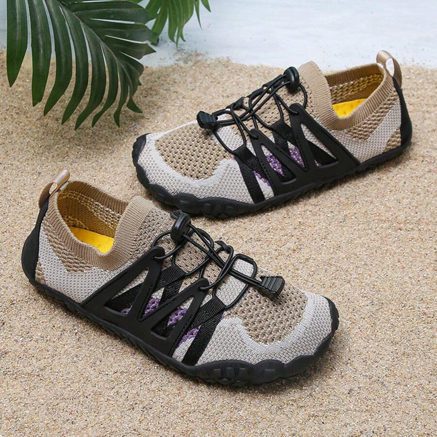 Cross-Border Outdoor Anti-Slip Barefoot Wading Shoes, Five-Finger Water Shoes, Beach Shoes, Indoor Fitness Training Deep Squat Yoga Shoes - Khaki - View 1