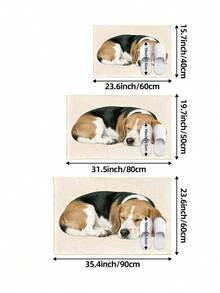 DAJIANG 1 pieza Alfombra de entrada/felpudo para cocina y baño con diseño de perro de dibujos animados colorido y lindo, lavable, antideslizante y duradera para uso interior y exterior, adecuada para días festivos - Sueños cálidos a lo grande - Ver 2