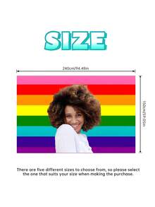 1 pieza Bandera del Orgullo con foto personalizada, Bandera del Arcoíris personalizada con tu foto para el Mes del Orgullo, Bandera del Orgullo personalizable para desfiles y fiestas, regalo perfecto para eventos, fiestas y decoración del hogar - Multicolor - Ver 11