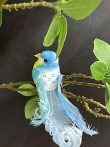 1/6pcs Artificial Bird Feather Pheasant Decoration, Realistic Craft, Summer Jungle Garden Home Decor, Garden Decor, Home Decor, Holiday Decor, Room Decor - One Size Fits All - View 13