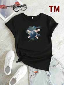 Camiseta Fun Bowling Teammate Fun Bowling League, unisex, casual, de cuello redondo, manga corta para exteriores, diseño ligeramente elástico, 100% algodón puro, tallas S-XXXL. - Negro - Ver 6