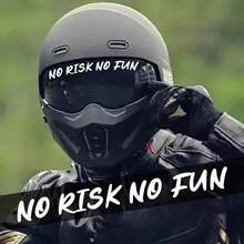 1 pieza Pegatina de coche "No Risk No Fun", Calcomanía de letras de vinilo resistente al agua, adecuada para ventanas de coche, paneles laterales/depósito de motocicleta/casco, cuadro/tubo superior de bicicleta, gran regalo de Pascua - A - Ver 4