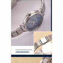 Reloj Casio Sheen, SHE-C130D-2AUPFY, Reloj de mujer con esfera de fuegos artificiales estrellada, cristal de zafiro, resistente al agua 50m, reloj de cuarzo de lujo con atmósfera, reloj de mujer con tonos azules de fuegos artificiales, correa de acero, reloj de muñeca soñador con estrellas, regalo para ella, reloj casual para oficina y uso diario, reloj de atmósfera elegante - Unitalla - Ver 4