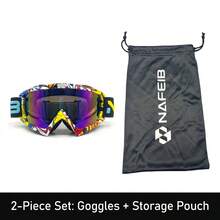 1 Pair Motorcycle Goggles, Ski & Snowboard Goggles, Windproof Glasses, Outdoor Sports Cycling Goggles, Snowmobile Electric Bicycle Off-Road Sports Goggles, Ski Goggles, All-Terrain Vehicle Windproof Outdoor Goggles - Multicolor - View 11