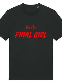 Camiseta de parodia de Final Girl, camiseta de juego de mesa, meeples, mesa, videojuegos, friki, dados, negro, divertido, top, jugador, genial, ilustración, estampado, BGG. Camiseta unisex de algodón puro de 220 g, peso ideal para todas las estaciones, adecuada tanto para hombres como para mujeres. Tejido duradero de alta calidad, suave al tacto y de larga duración. Top transpirable, adecuado para la ropa de otoño y de vacaciones de las mujeres. - Negro - Ver 1