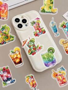 SCXXBSW 50 buah Stiker Minuman Musim Panas dengan Ilustrasi Minuman Dingin yang Tidak Berulang, Cocok untuk Kotak Tisu, Helm Motor, Dekorasi Perencana, Sangat Menarik, Perlengkapan Musim Panas yang Sempurna untuk Hadiah Pesta PET - A - View 3