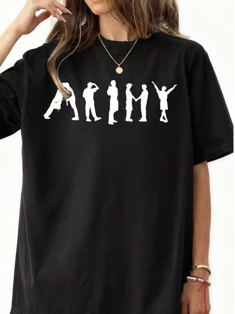 Dam-T-shirts - Svart - Visa 1