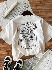 Camiseta de mujer para primavera y verano - Blanco - Ver 3