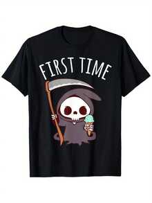 Camiseta unisex de manga corta, para hombreDiversiónGrimReaperHieloCremaCamiseta-GuadañayHieloCremaConoDiseño,180 gramosSueltoAjusteTripulaciónCuelloCortoMangaCamisaHalloweenDisfrazyTodos los díasInformalRopa-CreativoMuertePersonificaciónPrendas de vestirdemujer, MichaelJacksonGráficoCamisetaDulceDiseño,VeranoInformalDesgaste, CalienteClimaWear,camisetasparamujer,camisetasparahombre,playerasdehombre,,y2k,spiderman,regalosparaEsonovio,RetroVintage,playerasdehombregimnasio, spiderman, FIFACampeonato Mundial2026Camiseta,,regalosparaEsonovio, - Negro - Ver 1