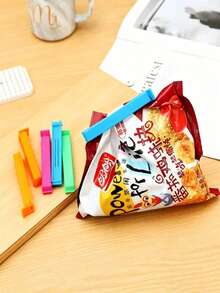 10 PC Food Bag Chip Clips, Portable Freshness Seal Clips Reusable Moisture And Dustproof Clips Suitable For Various Plastic Bags And Snack Bags Kitchen Storage And Organization, Kitchen Helpers Kitchen Appliances Suitable For Bedroom Travel Christmas - Multicolor - View 5