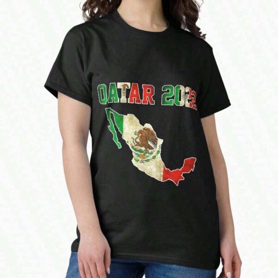 Camiseta Extra Grande para Fanáticos del Equipo de Fútbol Mexicano 2018 - Negro 8 - Ver 1