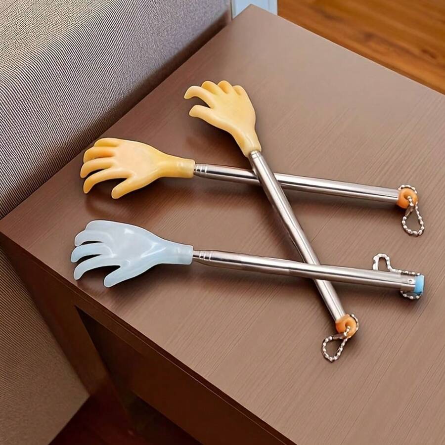 1pc Portable Back Scratcher, Unisex, Home Care & Travel Essential, Bathroom Accessory, Perfect Holiday Gift - Multicolor - View 1