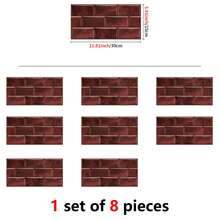2D Peel And Stick Marble Tiles Waterproof Oilproof Easy Clean Removable Kitchen Backsplash - 8Pcs - View 14