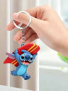 Móc khóa 3D Disney Lilo & Stitch Siêu anh hùng, với hình ảnh Stitch được điêu khắc đáng yêu trong trang phục anh hùng, đầy đủ khiên, búa và áo choàng. Được làm từ nhựa nhẹ bền với vòng và dây xích kim loại chắc chắn, phụ kiện vui nhộn này rất phù hợp để gắn vào chìa khóa, túi xách hoặc ba lô, thêm nét độc đáo, phá cách cho phong cách hàng ngày của bạn. - Nhiều kiểu dáng - Xem 7
