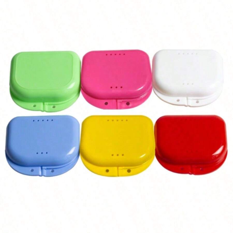 1/2pcs Dental Retainer Case, Denture Box, Orthodontic Appliance Storage Container
